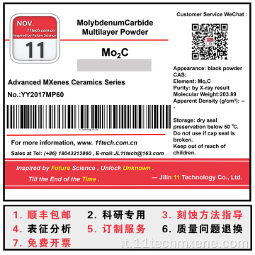 MXENES SERIE MO2C Multilayer in polvere